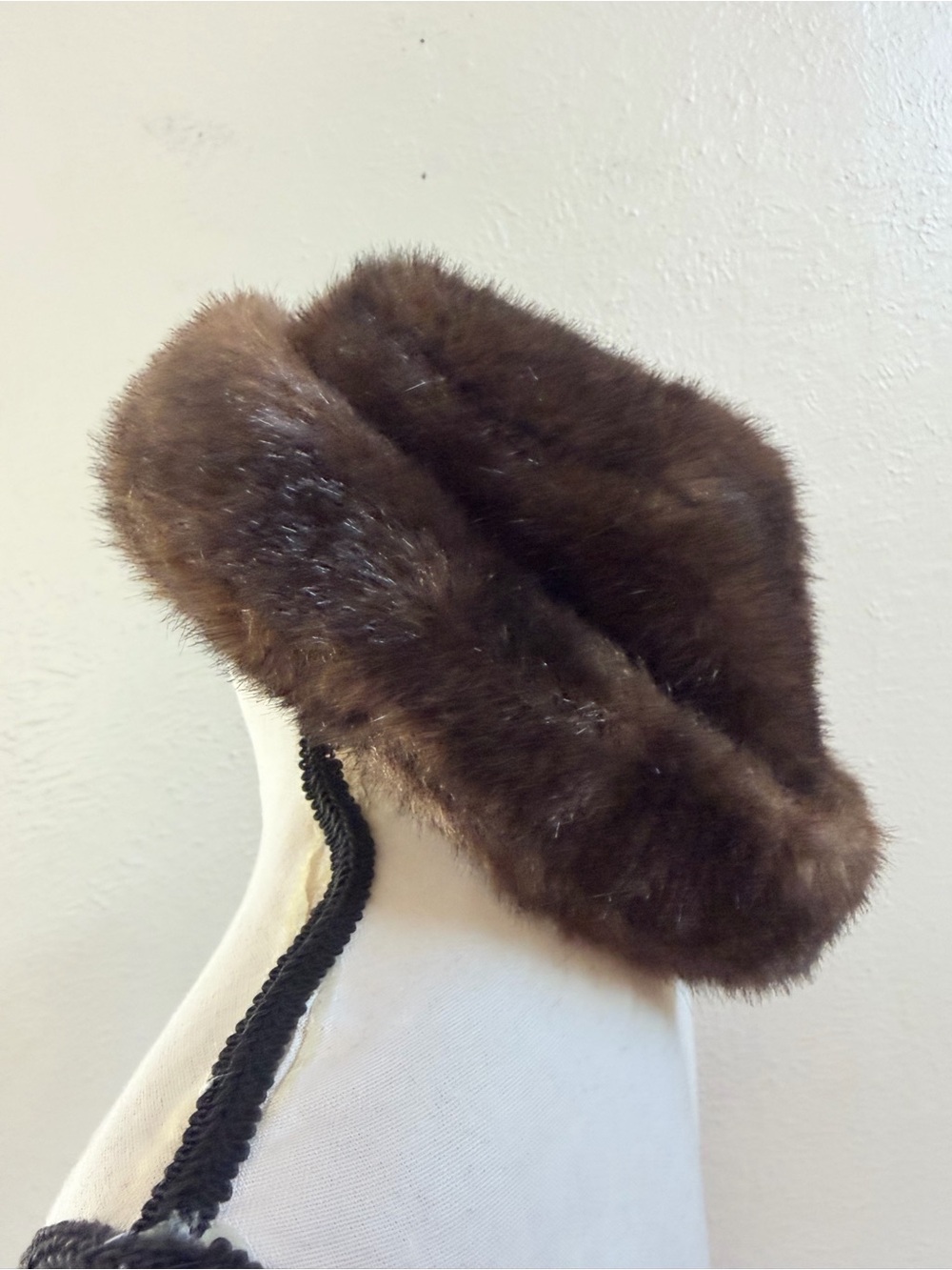 Vintage Ben Berger faux fur brown hat